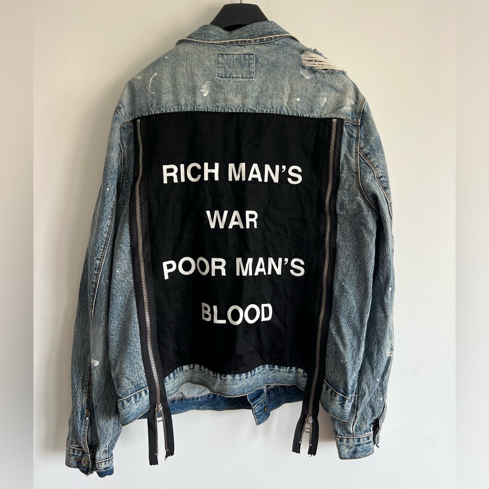 Cult Of Individuality NY Jacket  Rich Man’s War Poor Man’s Blood Size L-XL